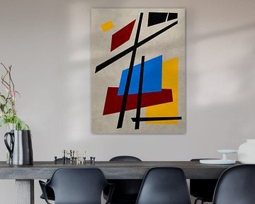 ABSTRACT GEOMETRIC ART IN MODERN COLOURS