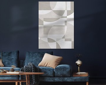 MODERN CONTEMPORARY ABSTRACT GEOMETRIC ART by Online Arts