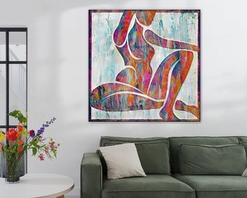 Sitzend nackt 5 von Joan Engels