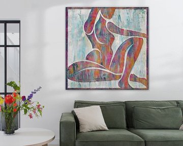 Sitzend nackt 5 von Joan Engels