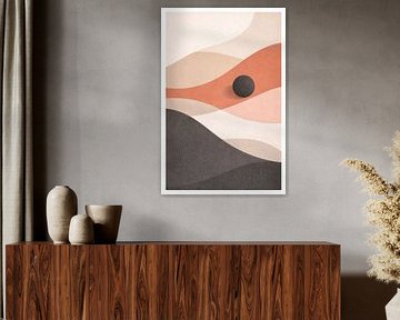 Abstrakte Minimal-Landschaft Wandkunst