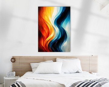 Bold Organic Flow Abstrakte Wandkunst