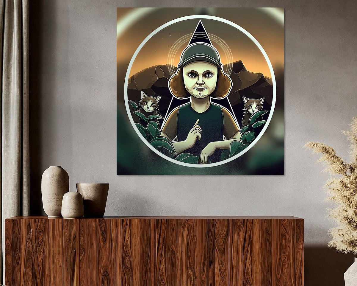 Example of the artwork in a room