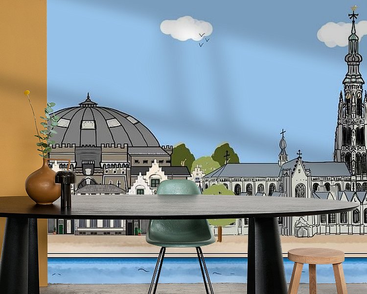 Example of the artwork in a room