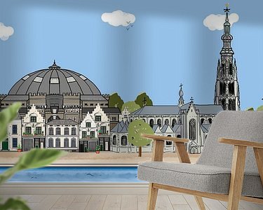 Example of the artwork in a room