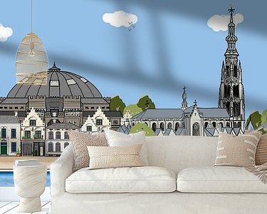 Example of the artwork in a room