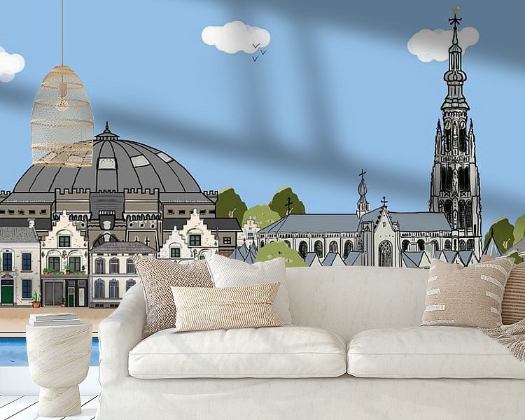 Example of the artwork in a room