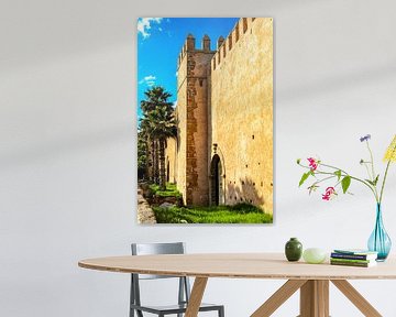 City wall Rabat Morocco by Dieter Walther