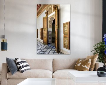 Ornamente Tor im Museum Dar Si Said in Marrakesch von Dieter Walther