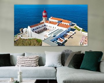 Lighthouse at Cabo Vicente on the Atlantic coast by Eye on You