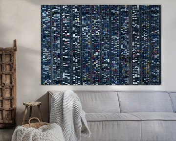 Lignes abstraites d'un parking sur Ewold Kooistra