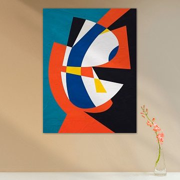 MODERN COLOURFUL GEOMETRIC ABSTRACT ART