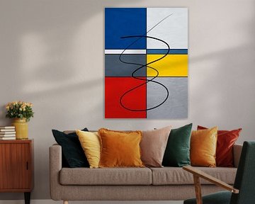 MODERN COLOURFUL GEOMETRIC ABSTRACT ART