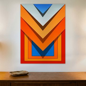 ART ABSTRAIT GÉOMÉTRIQUE MODERNE ET COLORÉ