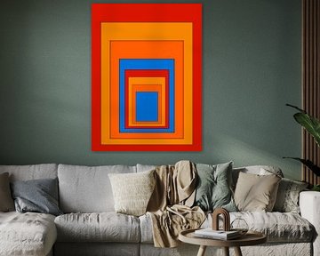 MODERN COLOURFUL GEOMETRIC ABSTRACT ART by Online Arts