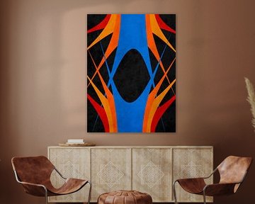 MODERN COLOURFUL GEOMETRIC ABSTRACT ART