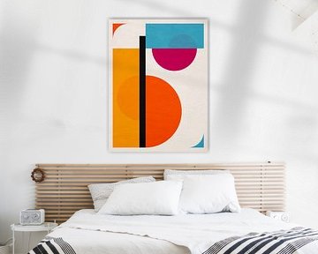 MODERN COLOURFUL GEOMETRIC ABSTRACT ART
