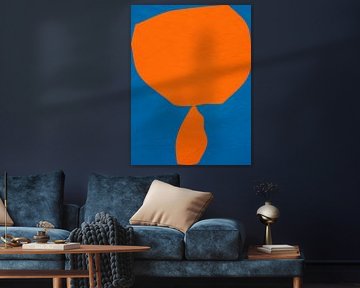 Moderne Organique Géométrique Art Abstrait En Couleurs