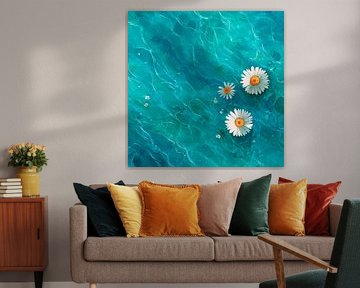 Floating Daisy Calm by Nomo.Art