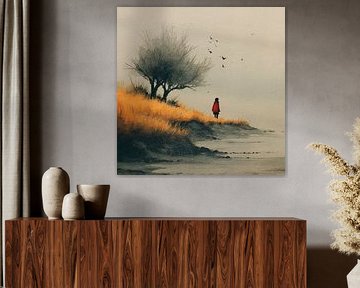 Lonely Tree Horizon by Nomo.Art