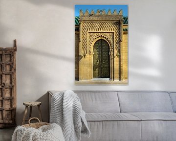 Gate to the palace Rabat Morocco by Dieter Walther