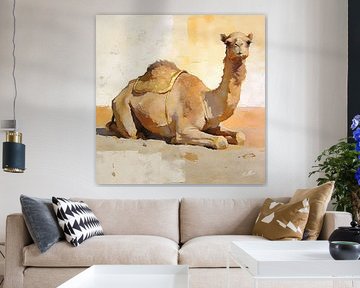 Enduring Calm – Camel Wall Art by Mellow Art
