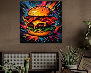 Pop Art Burger by Eric Nagel