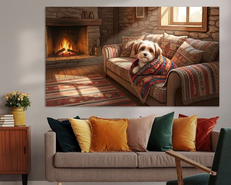 Example of the artwork in a room