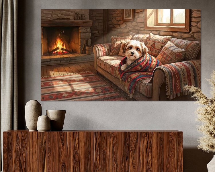 Example of the artwork in a room