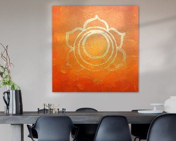 Sacral chakra - Svadhisthana by beangrphx Illustration and paintings