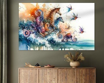 Surreal Ocean Creatures by Chromatic Fusion Studio