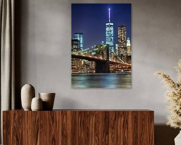 New York City Skyline Cityscape with the Central Park USA von Modern Art24