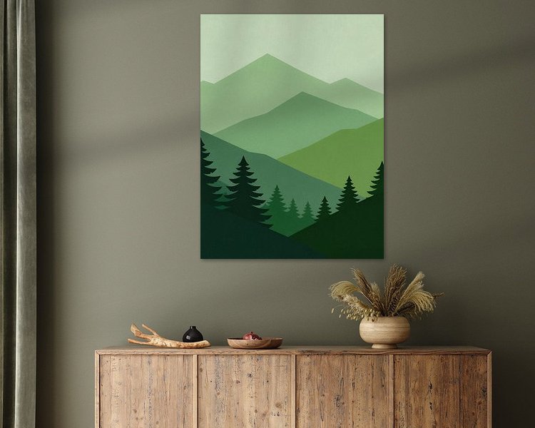 Example of the artwork in a room