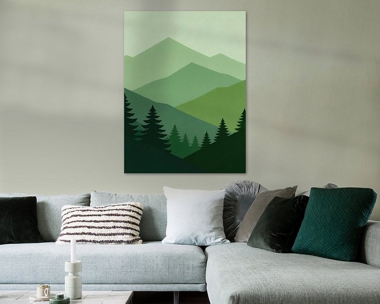 Example of the artwork in a room