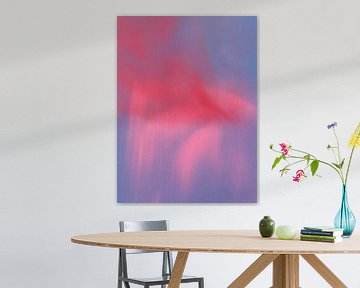 Colorful minimalist abstract art in neon colors by Dina Dankers