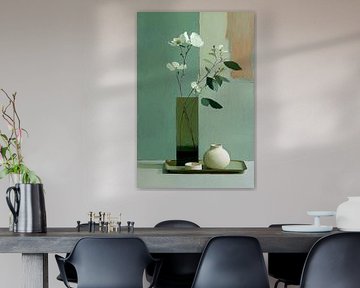 Minimalisme en crème et vert n°1 sur Studio BB