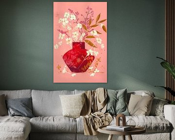 Fleurs sauvages en céramique rouge n°1 sur Studio BB