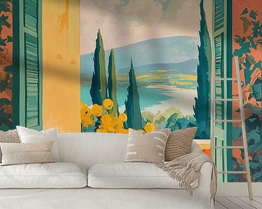 Example of the artwork in a room