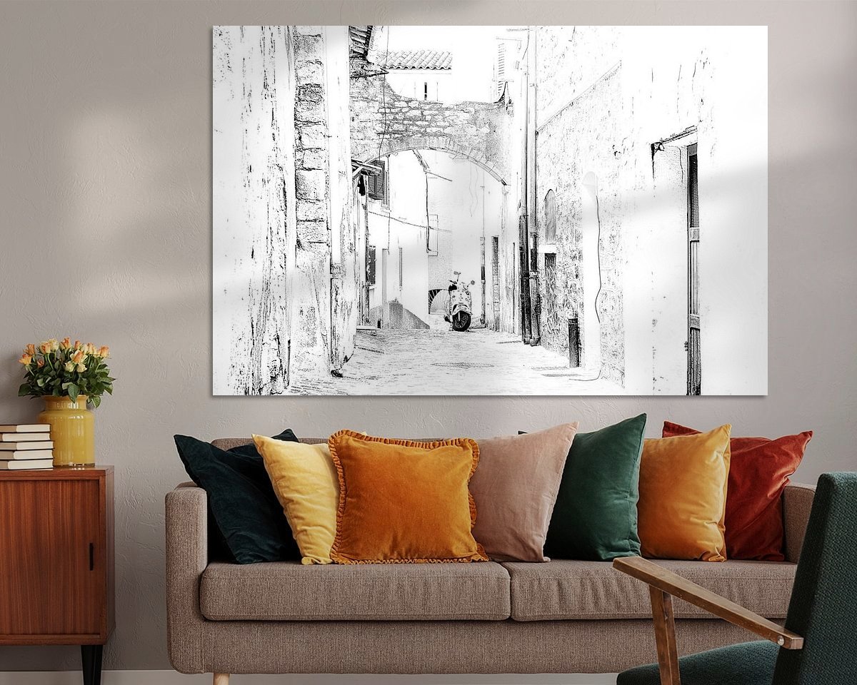 Example of the artwork in a room