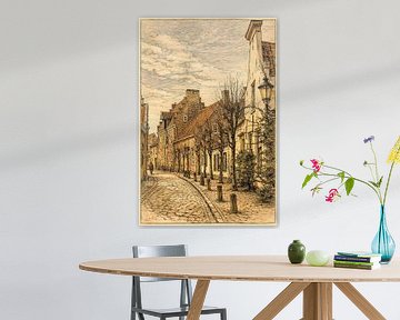 Wall houses historic Amersfoort 03 in the 20th century by Watze D. de Haan