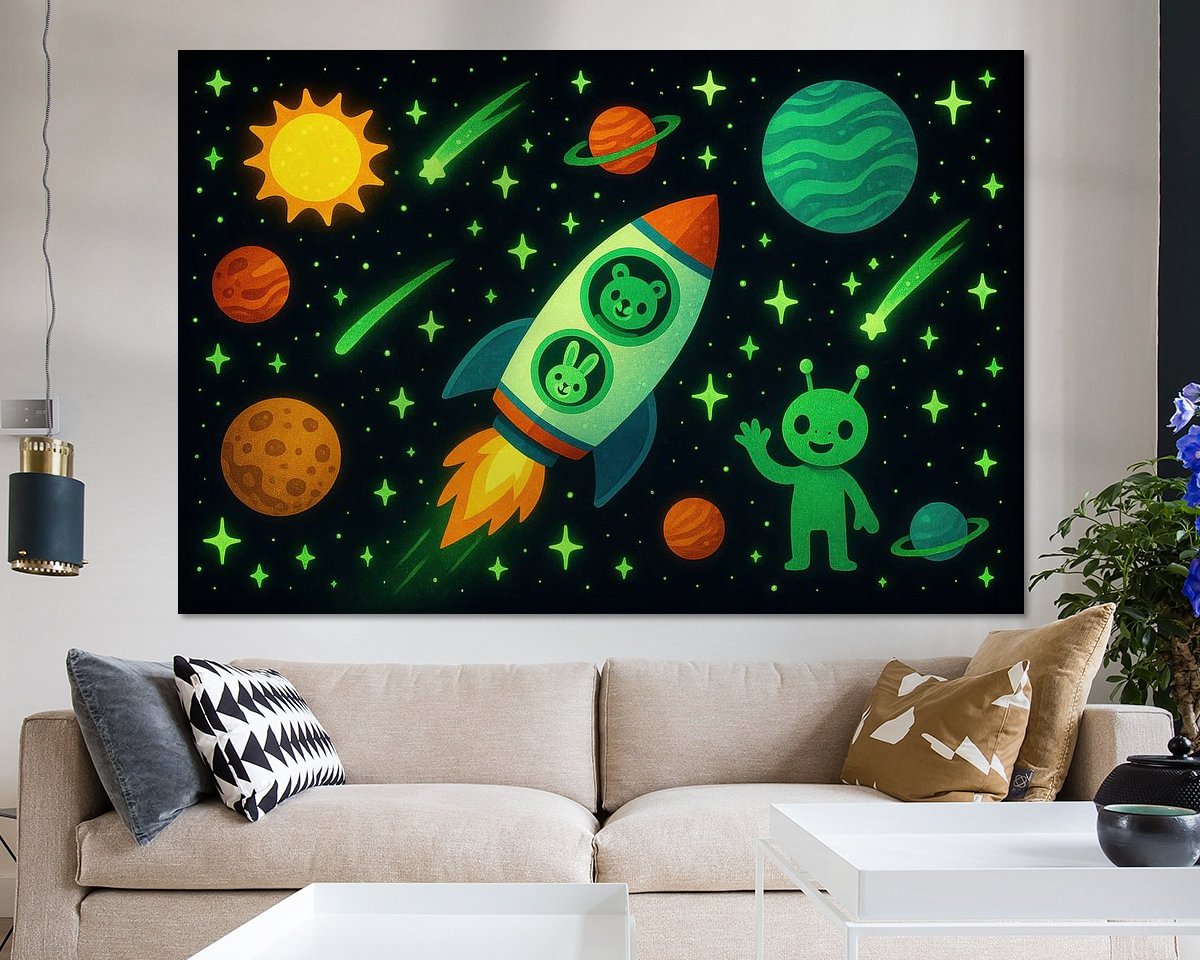 Example of the artwork in a room