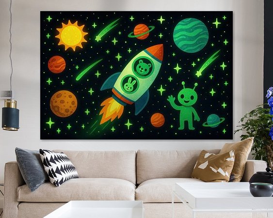 Example of the artwork in a room