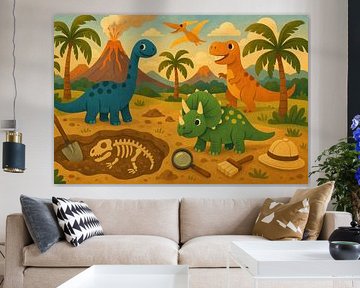 Triceratops und T-Rex im Tal von Art & Soul Creations