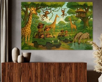 Playful safari with happy animals by Imperial Art House
