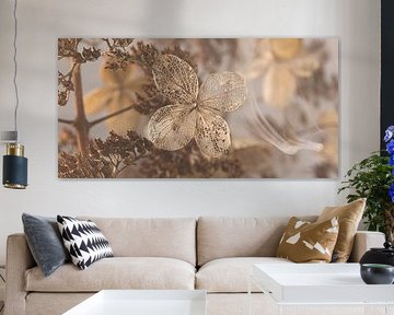 Panorama d'une scène rurale : Chaleur dans l'immobilité et la verveine sur Marjolijn van den Berg