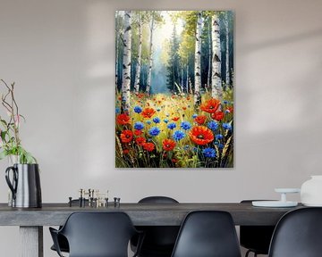 Birch forest by AidasignArt