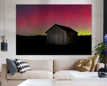 Northern lights with Stadl by Teresa Bauer