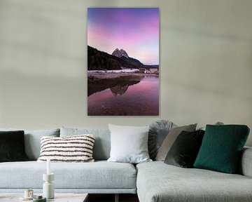 Sunrise with a view of the Waxensteine by Teresa Bauer