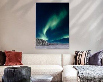 Aurore boréale en Laponie | photographie de voyage | Finlande