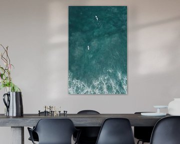 Surfers sur l'océan | photographie de voyage | Ahangama Sri Lanka